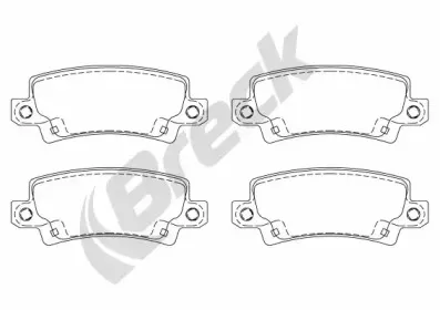 Комплект тормозных колодок, дисковый тормоз BRECK купить